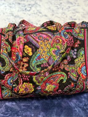 Vera Bradley Quilted Paisley Tote Bag in Multicolor